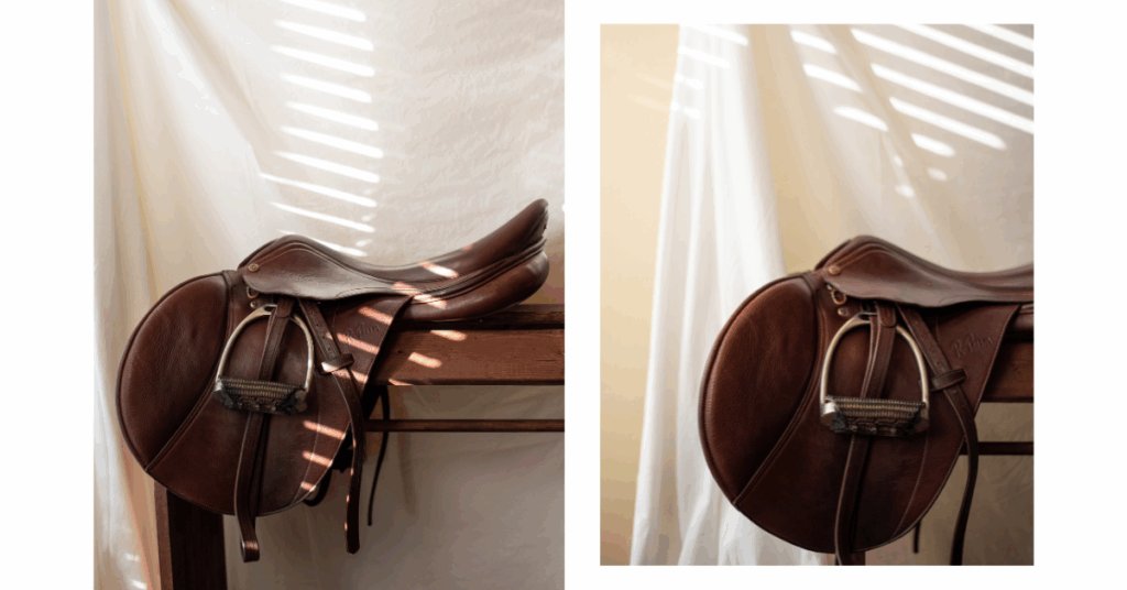 Product photography for small handcrafted saddle maker