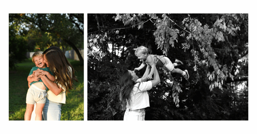 Documentary family photographer in Fort Worth capturing a natural moment