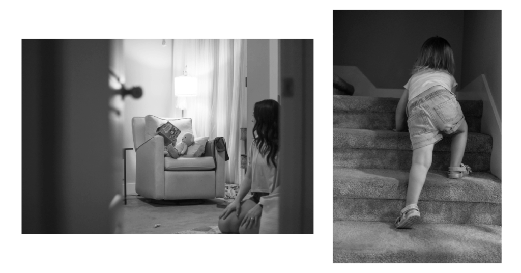 Documentary photo capturing a quiet family moment at home