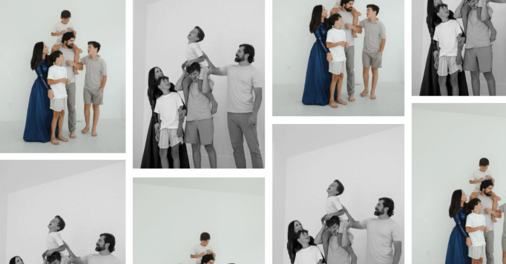 Fort Worth family photographer capturing authentic, everyday moments like baking, playing, and cuddling with children.