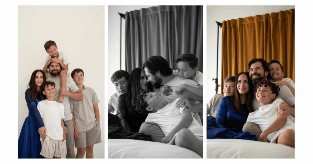 Documentary family photography session in a Fort Worth home, capturing kids playing and everyday life moments.